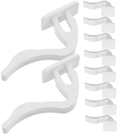SOLUSTRE Clips de Fixation en Plastique Abs Design Unique Kit de 10 Support de Carénage Ventilateur Usage Longue Durée pour Radiateur pour Hôtels et Bureaux