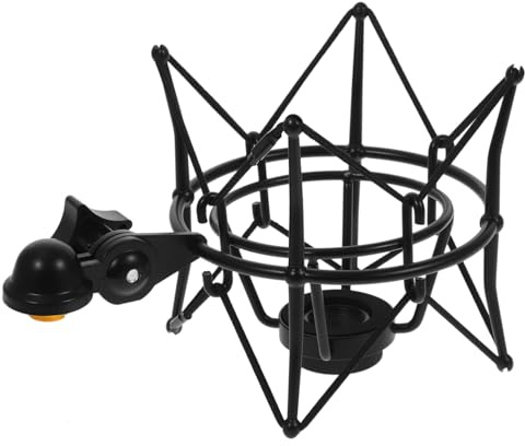 TOYANDONA Soporte Para Micrófono a Prueba De Golpes Soporte De Suspensión Tipo Metal Resistente Para Micrófonos De Condensador Profesionales En Estudios y Transmisiones