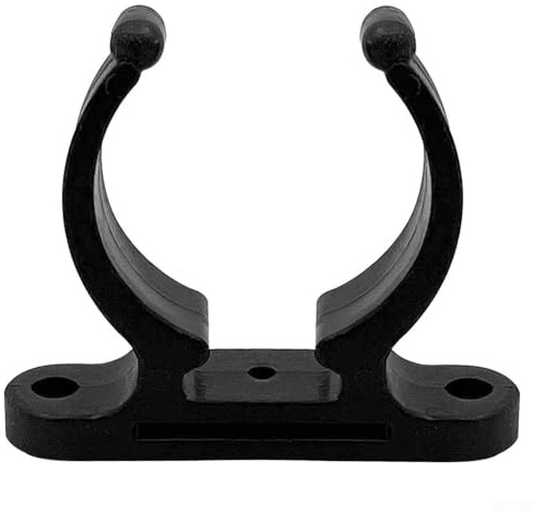 Jotekonoby Bootshaken Clip Marine Paddle Halter für 38 mm Stangen, Nylon Split Paddle Rod Mount mit doppelten Befestigungslöchern, für Kanu Zubehör Klemme für Wasserfahrzeuge