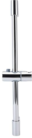 SUNGOOYUE Barre Coulissante de Pomme de Douche à Main Coulissante Murale Ronde avec Fonction de Verrouillage à une clé, pour Salle de Bain 40 Cm, Forte capacité de Charge (Galvanoplastie)