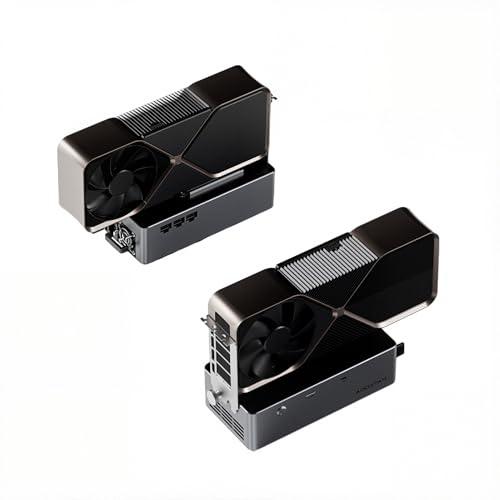 Plyisty Estación de Acoplamiento EGPU con Fuente de Alimentación Integrada de 800 W, OCuLink y Base para Tarjeta Gráfica Externa USB 4.0 PCIe 4.0 X4, TGX Hot Swap Fit para Juegos de (Enchufe de la UE)