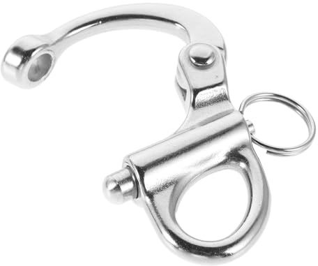 Homoyoyo Manille à Ressort Fixe en Acier Inoxydable 316, Accessoire Quincaillerie Marine 69 MM pour Matériel Nautique et Voiliers