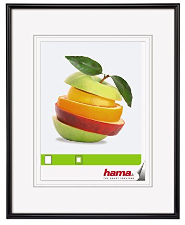 Hama Cadre photo en plastique Sevilla (taille du Cadre de 13 x 18 cm avec bordure de 9 mm x 17 mm, pour une photo de 9 x 13 cm) Noir