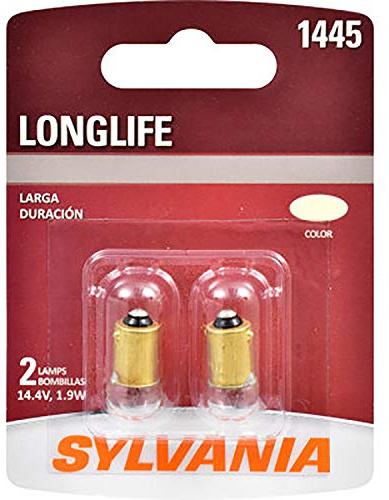 SYLVANIA - 1445 Long Life Miniature - Bulb, Ideal for Ash Tray, Glove Box and More. (Contains 2 Bulbs)