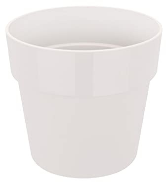 Elho B.for Original Round 16 - Vaso per Interno - 100% Plastica Riciclata - Ø 15.9 x H 14.6 cm - Bianco/White