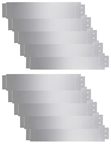 vidaXL 10x Rasenkante Verzinkt 100x20 cm Beetumrandung Beeteinfassung Mähkante