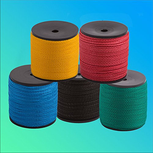 5 Stück Maurerschnur 100m / 2mm Gelb Polypropylen (0,0378€/m)