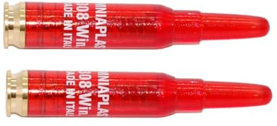 FLACHBERG Pufferpatronen .308 Winchester Kunststoff/Messing (2 Stück) | Dummy Rounds Snap Caps Training | Trockentraining, Waffenpflege 308 Win