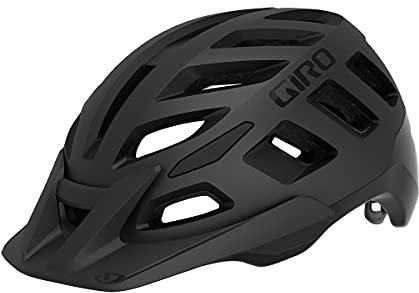 Giro Radix Fahrradhelm MTB Helm – Belüftungssystem – In-Mold Konstruktion – abnehmbares Visier – Matte Black, Größe: L