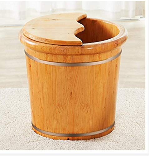 FengFang Pediluvio Pediluvio Barilotto Legno Massello Pediluvio Barile Salute Pediluvio Domestico Barile Sopra Il Polpaccio Lavaggio Del Piede Isolamento In Legno Piccola Vasca