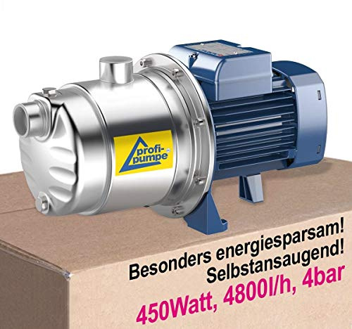450W Mehrstufige Kreiselpumpe 5700l/h 230V Hauswasserwerk 4 bar Gartenpumpe