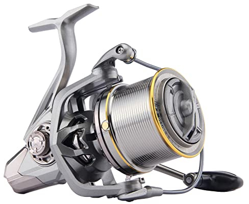 Haut Ton T-NGK-8000, T-NGK-8000 Moulinet de pêche 8000/9000/10000/12000/14000, 17 + 1BB avec Cadre en Graphite, Rapport d’engrenage 4,8:1, traîne Max. 25 kg, Poissons d'eau salée en côte et Haute mer
