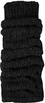 HomeOfSocks Alpaka Grobstrick Stulpen Damen One Size Anthrazit wärmend elastischer Bund