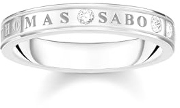 THOMAS SABO Ring mit weißen Steinen silber 925 Sterlingsilber