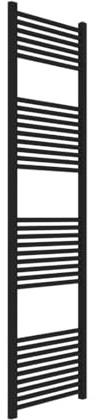 Kiamami Valentina - Scaldasalviette per il bagno in acciaio nero 50x180