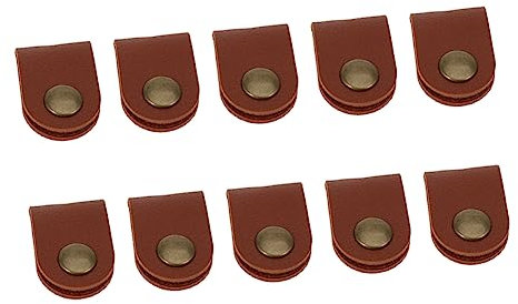 HEMOTON 10St Headset Kopfhörer Telefonhalter Armschienen aus Leder USB Ohrstöpsel Ohrhörer Kabel Kabelmanagement Handy-Kabel-Organizer elektronisch Manager Gürtel Halterung reisen Hub
