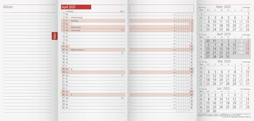 rido/idé Monats-Ersatzkalendarium Mod. TM 12 2025 | 87×153 mm, Karton, weiß