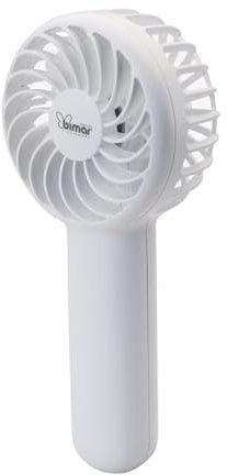 bimar VA50 Ventilatore Portatile, Mini ventilatore usb, Mini ventilatore portatile, Regolazione Intensità e Modalità dell’Aria, Da Tavolo, Con Supporto di Appoggio, 3 Velocità