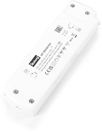 illuburg Transformador LED 24V Regulable TRIAC Extraplano 6W - 30W para Tira LED Alimentador Fuente de Alimentación