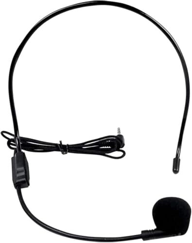 Norwii Microfono Auricolare Cablato per Amplificatore Vocale, Regolabile, Confortevole e Durevole, Adatto per Spettacoli Teatrali, Conferenze e Canto con la Danza