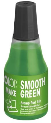 COLOP Ricarica di inchiostro per tampone MAKE 25 ml, verde liscio