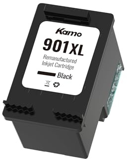 kamo 901XL Druckerpatronen Kompatibel mit HP 901 XL Patronen (1x Schwarz) | Kompatibel für Officejet J4500 J4524 J4535 J4540 J4545 J4550 J4580 J4585 J4600 J4624 J4660 J4680 G510 G510a G510g G510n