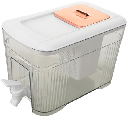 Cabilock Jarra De Agua Para Refrigerador 5l Tapa De Goma Para Jugo Té Helado Fácil De Usar