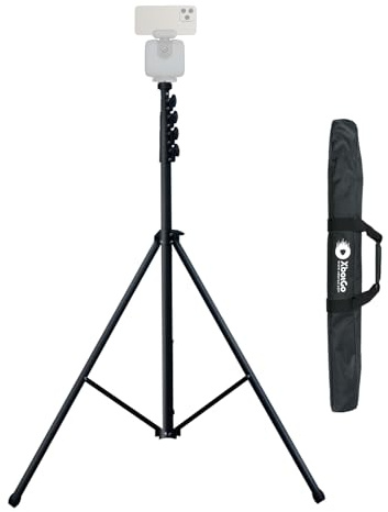 XbotGo Update T4 Stativ für Fußball-/Basketball-Aufnahmen, Bis zu 4 Meter Höhe, Mit Schnellwechselplatte, Tragetasche, Windbeständig, 1/4” Schraube Kompatibel mit den meisten DSLR-Kameras
