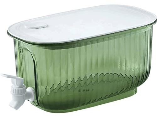 ZQNDFAC Dispensador de Cerveza Dispensador de Bebidas de 4L/135OZ, dispensador de Bebidas de PP Transparente con Grifo, Jarra de té Helado, hervidor de Nevera para Cerveza/Licor/Jugo Regalo