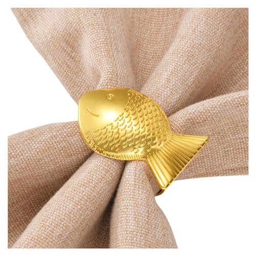 Serviettenringe 12 Stück Kleine Fisch Serviettenringe Hochzeit Tisch Ornamente Serviettenringe Hotel Dekoration Serviettenringe Papierhandtuch Ringe