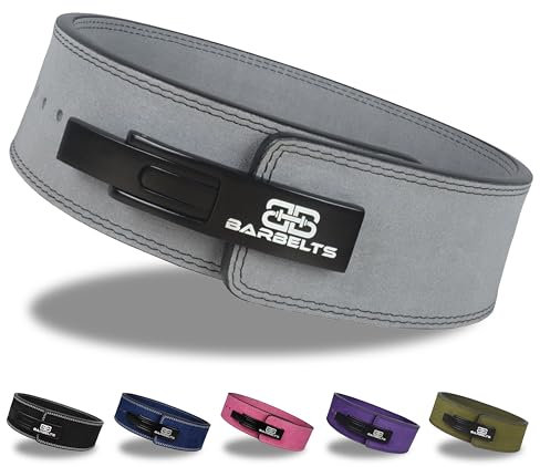 Barbelts Lever belt 10mm Grijs - powerlift riem