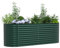vidaXL Fioriera Elevata in Acciaio Galvanizzato Verde 240 X 80 81 cm Scatola Fioriera Durevole per Ortaggi ed Erbe Moderna Ovale Fioriere in Metallo Resistente alla Ruggine per Ortaggi e Erbe