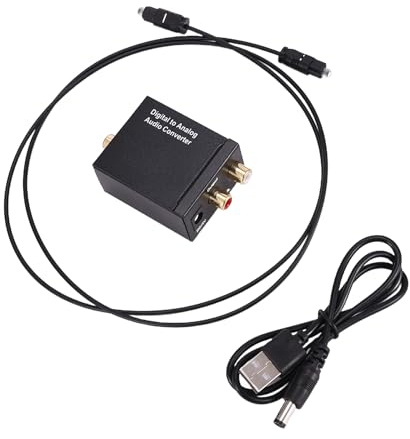 Quystetes Convertitore audio digitale ad analogico in fibra ottica Toslink segnale coassiale a R/L Decoder audio SPDIF ATV Amplificatore