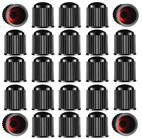 Tire Valve Stem Caps The Upgraded Version has a Sealing Ring for Car, Motorbike, Trucks, Bike， Bicycle ，60 Pack