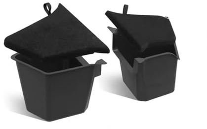 ZoylLa Auto-Aufbewahrungsbox für Tesla Model Y Juniper 2025 2026 Kofferraumseite Links rechts, Aufräumen, Paket, Beflockung, Mattenabdeckung, Organizer,A Set 4PCS