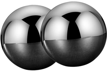 BIUDECO Stainless Steel Wine Cooling Stones Ball Ice Cubes Reusable Whiskey Chilling with Smooth Edges for Rust Beverage Cooling