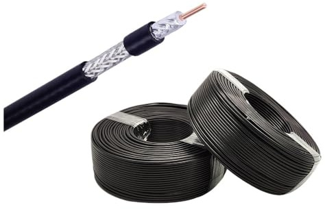 KIAOPU RF koaxialkabel LMR240 kabel 50 ohm anslutningskabel för bilkommunikationsövervakning (6 m) (10 m)