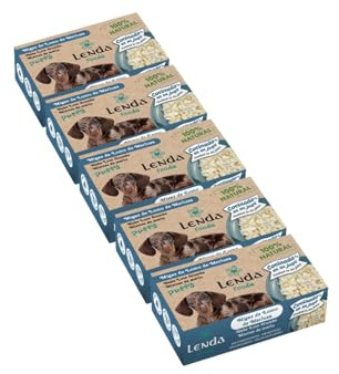 Lenda Foodie Pack 5 Puppy - Migas de Lomos de Merluza – Comida Humeda para Perros Cachorros Premium – Ideal para Cachorros Pequeños - Alimento para Crias Monoproteico Hipoalergenico y Sin Cereales