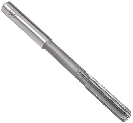 uxcell Chucking Reamer 9mm, H7 HSS Lathe Machine Reamer 6 Straight Flutes, Round Shank Milling Cutting Tool, for Metal Non-Ferrous Metal Copper