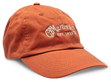 MARTIN Everyday Cap – Texas Orange | Lightweight Chino Twill with Adjustable Buckle | Low-Profile Fit with Classic Logo