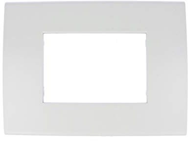 SANDASDON SD98003 Plaque Confort 3M Blanc Plaque Passe-Câbles Compatible Vimar Arke