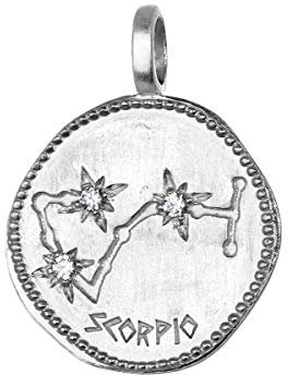 NKlaus Skorpion Sternzeichen 925 Sterlingsilber 16mm Kettenanhänger Horoskop Zodiak 1695