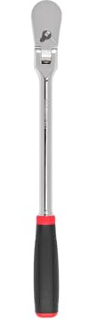 TEKTON 1/2 Inch Drive x 14 Inch Flex Head Comfort Grip Long Ratchet | SRH22214 | Non-Quick-Release, Comfort Grip
