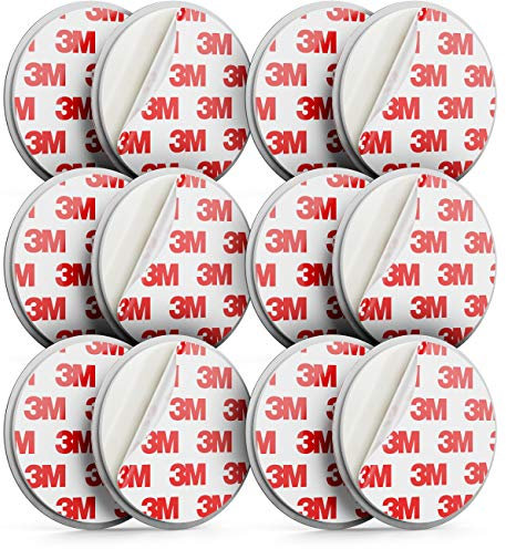 deleyCON 6X Magnetbefestigung für Rauchmelder Magnethalter Feuermelder Selbstklebende Magnethalterung Klebefläche 50 mm Durchmesser