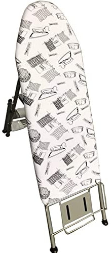 Tabla de planchar tabla de planchar multifuncional mesa planchar plegable soporte plancha tabla de planchar grande Estante de escritorio de carga extra fuerte con tabla de planchar con escalera ( Colo