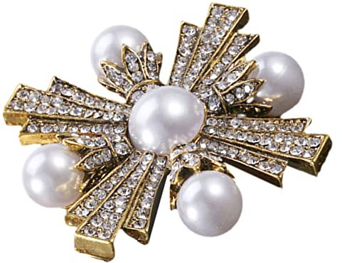 GALPADA Vintage Kreuzbrosche Damen Retro Barock Anstecknadel Elegante Lapel Pin Modische Kleidung Dekoration Vielseitig Für Jacke Kleid Schal Festliche Anlässe