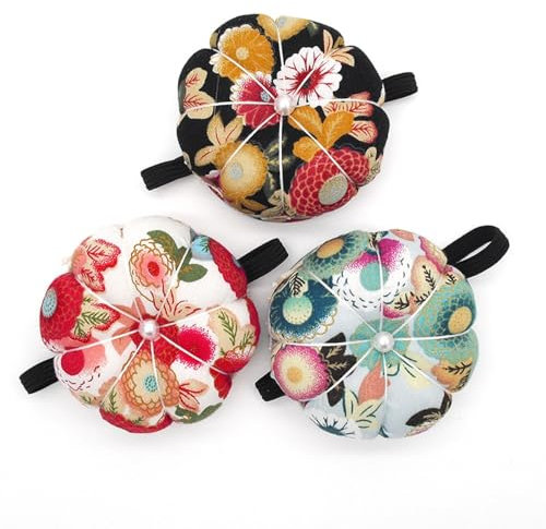 Nadelkissen Wearable, Nähen Handwerk Nadelkissen, Kreative Nadelkissen, 3PCS DIY Nadelkissen Handgelenk Armnadelkissen Armnadelkissen Handgelenk Nähzubehör Handgelenkkürbis DIY Nähen Handwerk