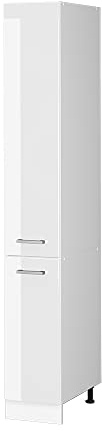 Vicco Dispensa universale R-Line, Bianco lucido, 30 cm con porte, per la conservazione di utensili domestici e per hobby