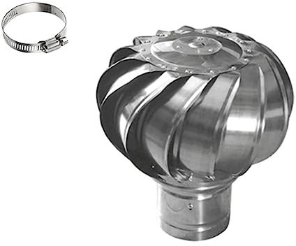 Hoiweqr Drehbar Edelstahl Kaminhaube, Kaminaufsatz, Lufthaube, Drehbar Lüftungsaufsatz, Wetterschutz-Gitter, Edelstahl Zulufthaube, Kaminhaube, für Belüftung und Luftaustausch (Size : 250mm)