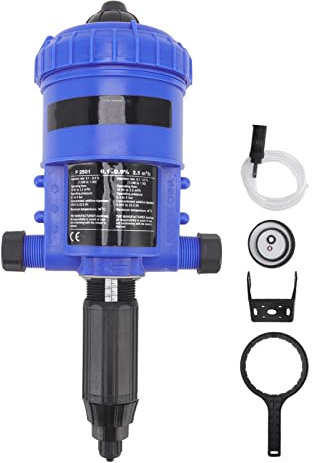 Qcwwy Injecteur D'engrais de 0,1 à 0,9%, Distributeur de Liquide alimenté par Pression d'eau Réglable, Pompe de Dosage de Liquide Chimique, Injecteur D'irrigation Goutte à Goutte de